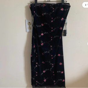 Strapless pencil dress